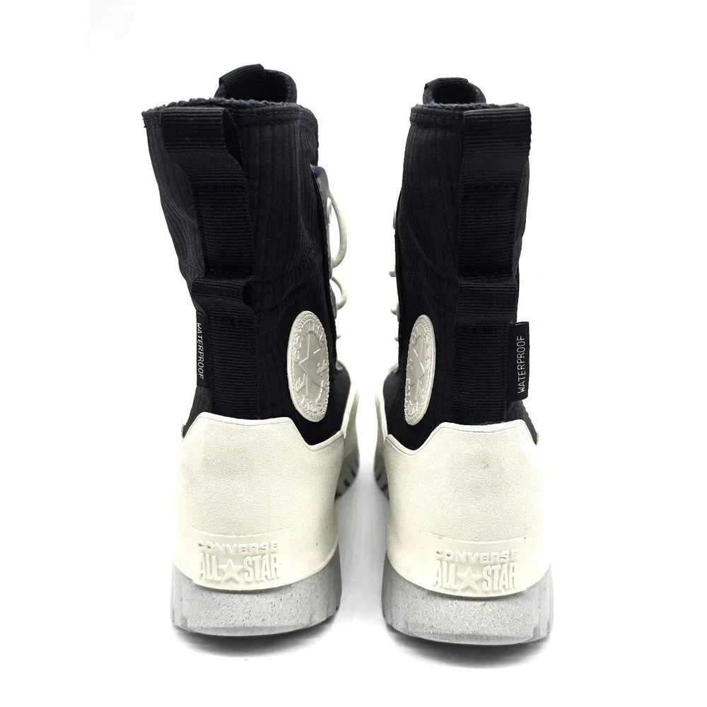 Converse Chuck Taylor All Star Waterproof Lugged Hi Black White Unisex NWOB